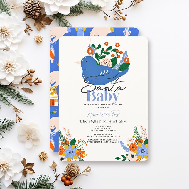 Invitación Baby Shower de Bird Blue Bird (Subido por el creador)