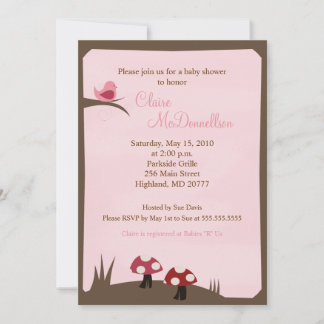 Invitación Baby Shower de Birdie Woodland 5x7