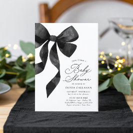 Invitación Baby Shower de Black Bow