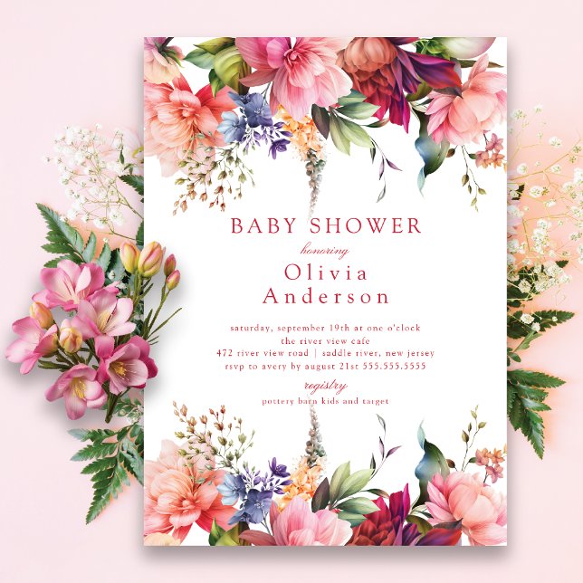 Invitación Baby Shower de blogs rosas (Subido por el creador)