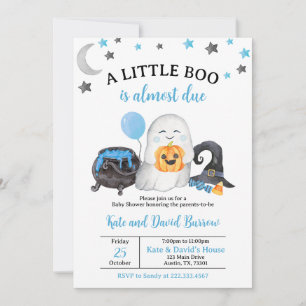 Invitación Baby Shower de Blue A Little Boo