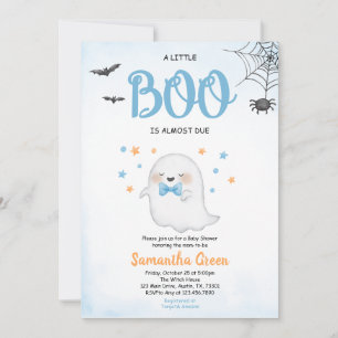 Invitación Baby Shower de Blue A Little Boo