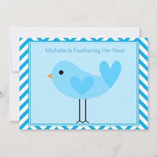 Invitación Baby Shower de Blue Bird