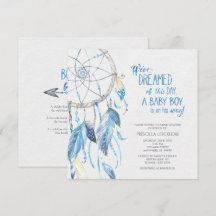 Invitación Baby Shower de Blue Dreamcatcher