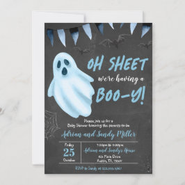 Invitación Baby Shower de Blue Ghost Halloween
