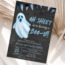 Invitación Baby Shower de Blue Ghost Halloween