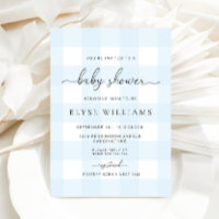 Baby Shower de Blue Gingham