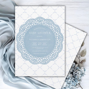 Invitación Baby Shower de Blue Lace Vintage