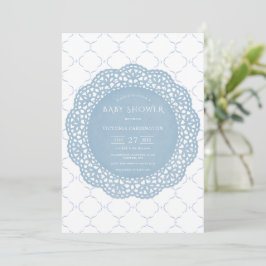 Invitación Baby Shower de Blue Lace Vintage