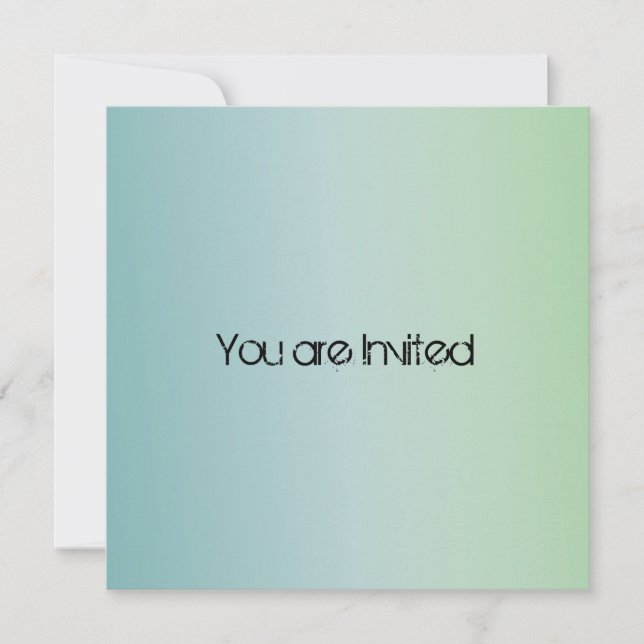 Invitación Baby Shower de Blue Mint (Anverso)