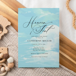 Invitación Baby Shower de Blue Painted Sky Cloud