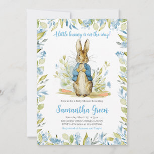 Invitación Baby Shower de Blue Peter Rabbit