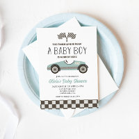 Baby Shower de blue Race Car