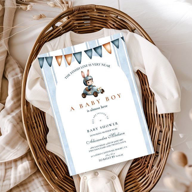 Invitación Baby Shower de Blue Racer (Subido por el creador)
