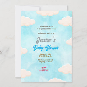 Invitación Baby Shower de Blue Skies