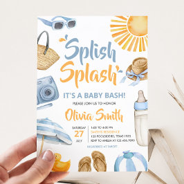 Invitación Baby Shower de Blue Splish
