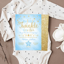 Invitación Baby Shower de Blue Twinkle Little Star