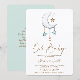 Invitación Baby Shower de Boho Neutral de Género