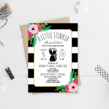 Invitación Baby Shower de Boho Skunk Little Stinke
