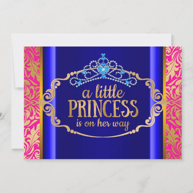 Invitación Baby Shower de Bollywood (Anverso)