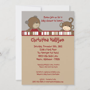 Invitación Baby Shower de Botones de Cocalo 5x7