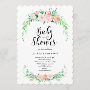 Invitación Baby Shower de Bouquet Delicate