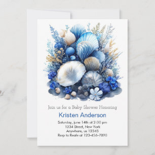 Invitación Baby Shower de Boy Under the Sea