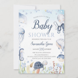 Invitación Baby Shower de Boy Under the Sea