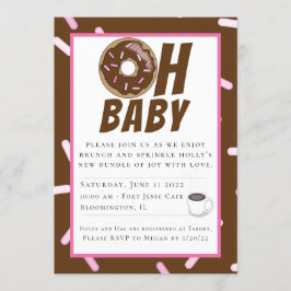 Invitación Baby Shower de brunch con salpicaduras