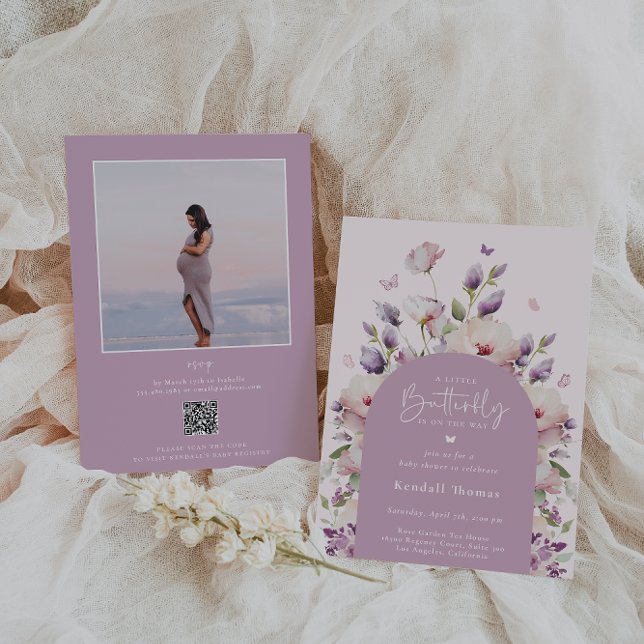Invitación Baby Shower de Butfly Garden (Subido por el creador)