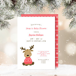 Invitación Baby Shower de caída de venado de invierno