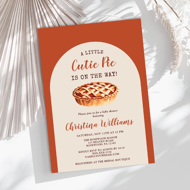 Invitación Baby Shower de Caída Neutral de Género Moderno (Subido por el creador)