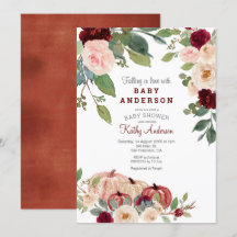 Invitación Baby Shower de calabaza blanca de Marsa