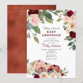 Invitación Baby Shower de calabaza blanca de Marsa