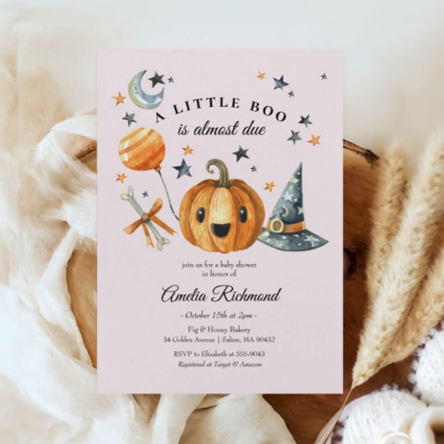 Invitación Baby Shower de calabaza de Halloween (Subido por el creador)