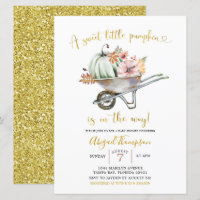 Invitación Baby Shower de calabaza dulce