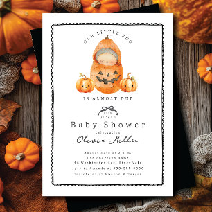 Invitación Baby Shower de calabaza dulce