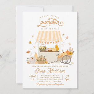 Invitación Baby Shower de calabaza rusa neutral de género