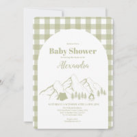 Baby Shower de Camping Verde