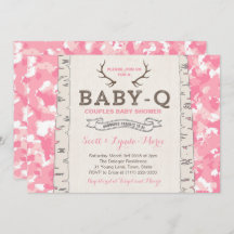 Baby Shower de Camuflaje Rosa para Chica