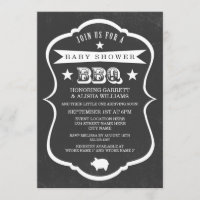 Invitación Baby Shower de cartón/Neutral