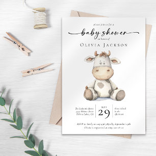 Invitación Baby Shower de casaca de cultivo simple