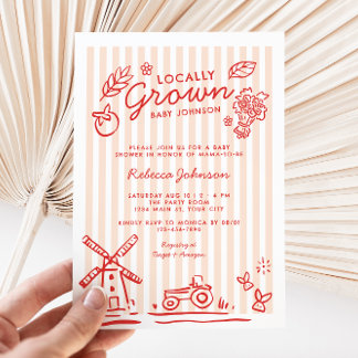 Invitación Baby Shower de Chicas locales