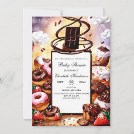 Invitación Baby Shower de chocolate pequeño