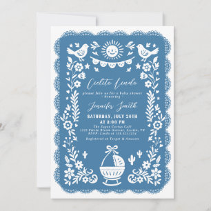 Invitación Baby Shower de Cobalt Blue Cielito Lindo