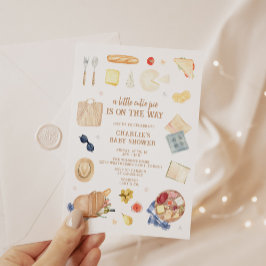 Invitación Baby Shower de color acuático moderno