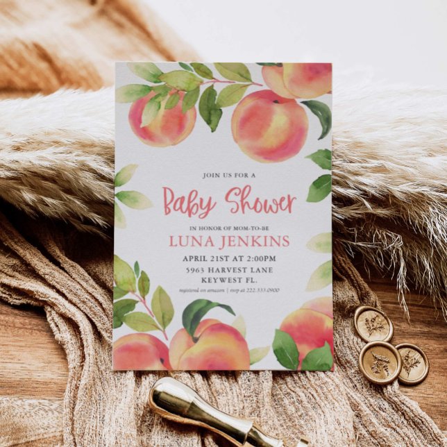 Invitación Baby Shower de color de agua (Subido por el creador)