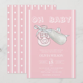Invitación Baby Shower de color de agua para bebé