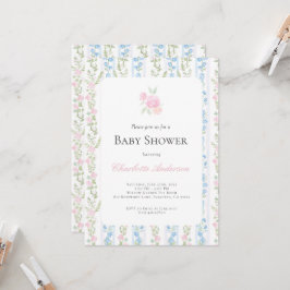 Invitación Baby Shower de color de agua para el gr