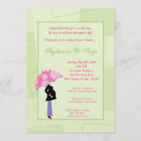 Invitación Baby Shower de compra de mamá de lunes 
